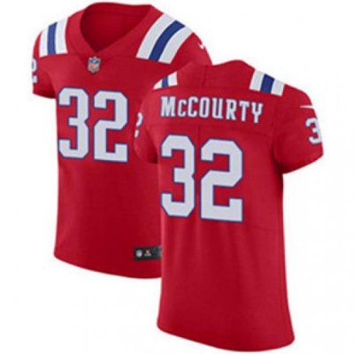 Nike Patriots #32 Devin McCourty Red Alternate Mens Stitched NFL Vapor Untouchable Elite Jersey