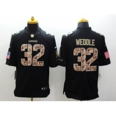 Nike San Diego Chargers 32 Eric Weddle black Limited Salute to Service NFL Jersey