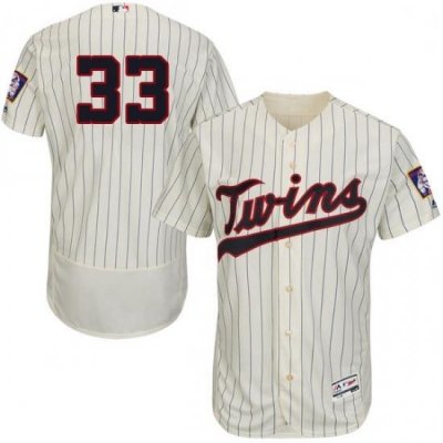 Mens Majestic Minnesota Twins 33 Justin Morneau Authentic Cream Alternate Flex Base Authentic Collection MLB Jersey