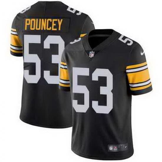 Nike Steelers 53 Maurkice Pouncey Black Alternate Vapor Untouchable Limited Jersey