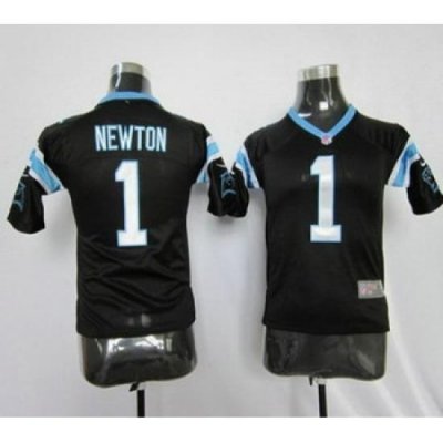 Youth Nike Carolina Panthers #1 NeWton black color Jersey