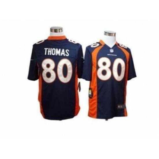 Nike denver broncos 80 Julius Thomas blue game NFL Jersey