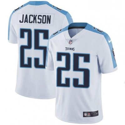 Mens Nike Tennessee Titans 25 Adoree Jackson White Vapor Untouchable Limited Player NFL Jersey