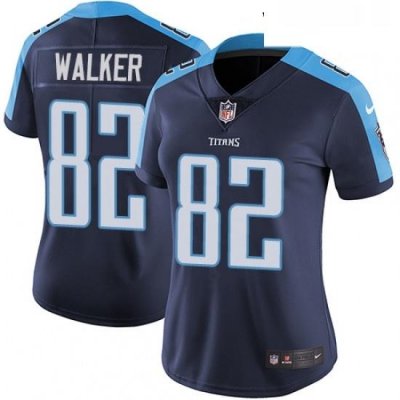 Womens Nike Tennessee Titans 82 Delanie Walker Navy Blue Alternate Vapor Untouchable Limited Player NFL Jersey