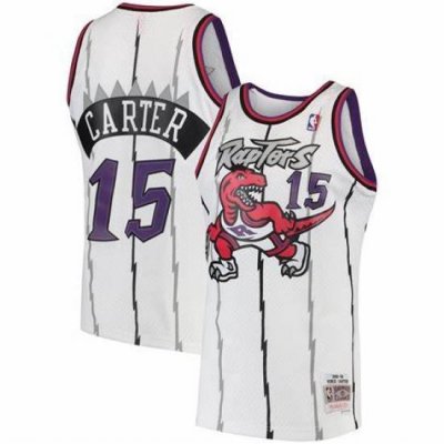 Men Toronto Raptors Vince Carter Mitchell & Ness 1997-98 Hardwood Classics Swingman Jersey White