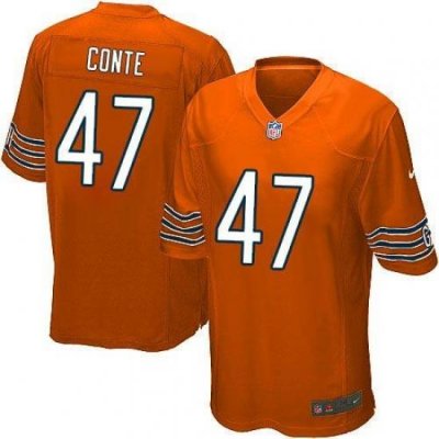 Nike NFL Chicago Bears #47 Chris Conte Orange Youth Elite Alternate Jersey