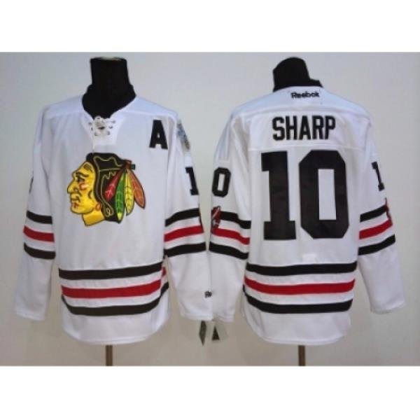 NHL chicago blackhawks #10 Patrick Sharp 2015 Winter Classic White Jerseys