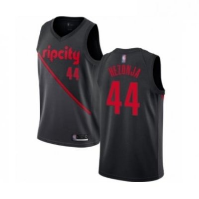 Youth Portland Trail Blazers 44 Mario Hezonja Swingman Black Basketball Jersey 2018 19 City Edition