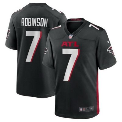 Youth Atlanta Falcons 7 Bijan Robinson Black 2023 Draft Stitched Game Jersey