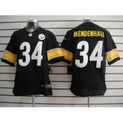 Nike Pittsburgh Steelers 34 Rashard Mendenhall black Elite NFL Jersey