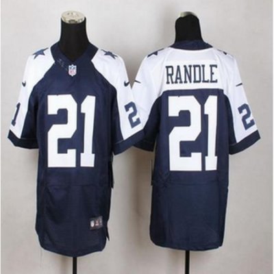 NeW Dallas CoWboys #21 Joseph Randle Navy Blue Thanksgiving ThroWback Men Stitched NFL Elite Jersey