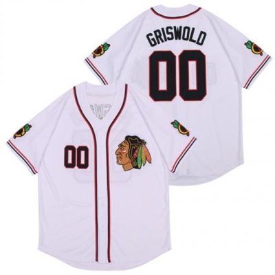 Blackhawks 00 Clark Griswold white Authentic Stitched Jerseys 1