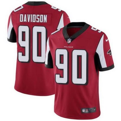 Nike Falcons 90 Marlon Davidson Red Team Color Men Stitched NFL Vapor Untouchable Limited Jersey