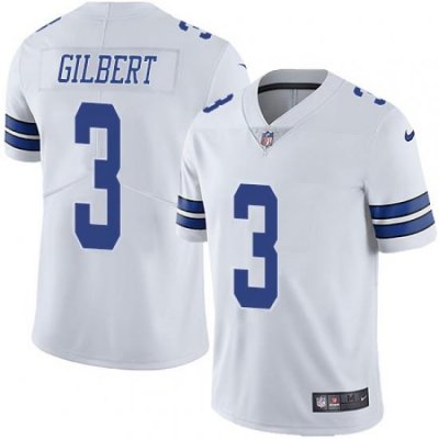 Nike Dallas Cowboys 3 Garrett Gilbert White Men Stitched NFL Vapor Untouchable Limited Jersey