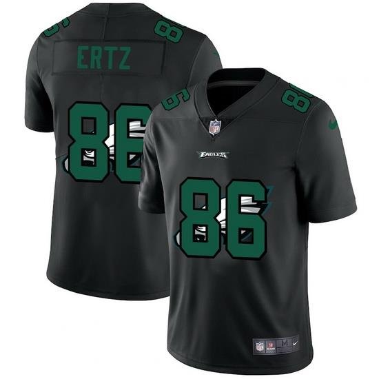 Philadelphia Eagles 86 Zach Ertz Men Nike Team Logo Dual Overlap Limited NFL Jersey Black