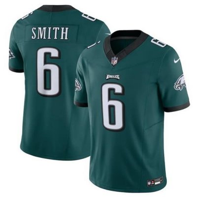 Men Philadelphia Eagles 6 DeVonta Smith Green 2023 F.U.S.E. Vapor Untouchable Limited Stitched Football Jersey