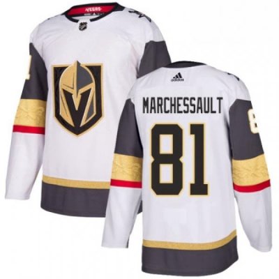 Youth Adidas Vegas Golden Knights 81 Jonathan Marchessault Authentic White Away NHL Jersey