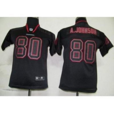 Nike Youth Houston Texans #80 Andre Johnson black jerseys[Lights out]