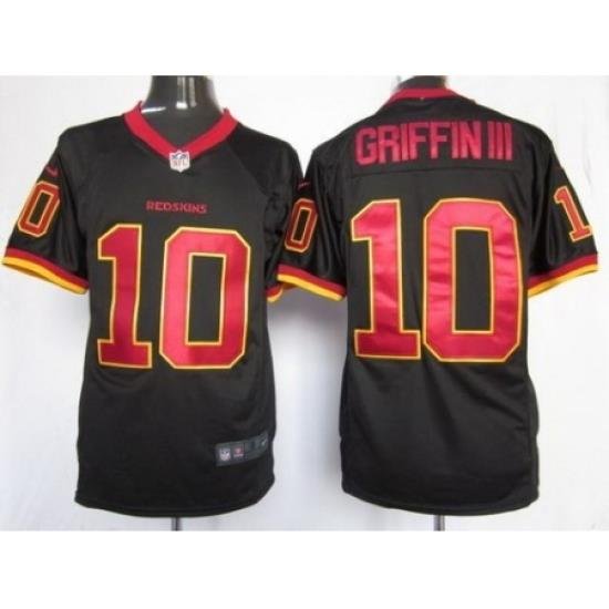 Nike Washington Redskins 10 Robert Griffin III Black Game NFL Jersey