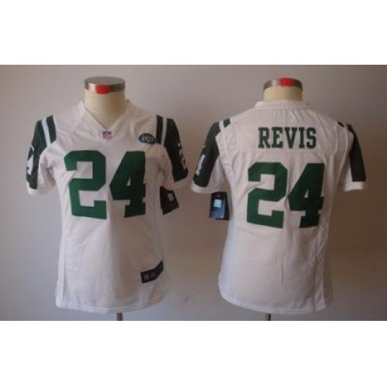 Women NeW York Jets #24 Revis White Color[NIKE LIMITED Jersey]