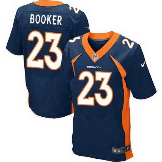 Nike Broncos #23 Devontae Booker Navy Blue Alternate Mens Stitched NFL New Elite Jersey