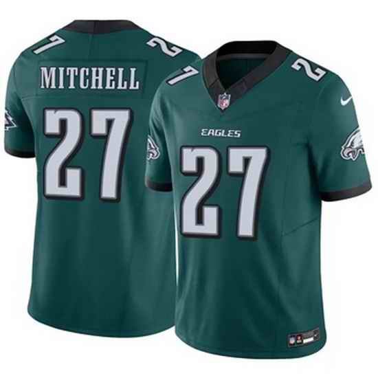 Men Philadelphia Eagles Quinyon Mitchell #27 Green F U S E Stitched NFL Jersey