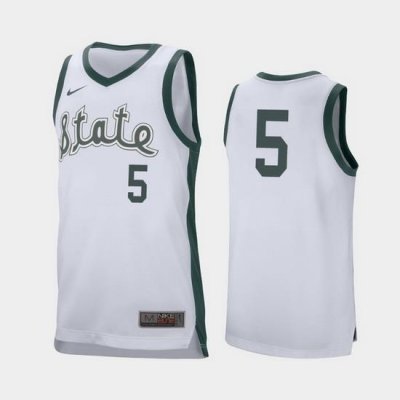 Michigan State Spartans Cassius Winston White Retro Performance Men'S Jersey