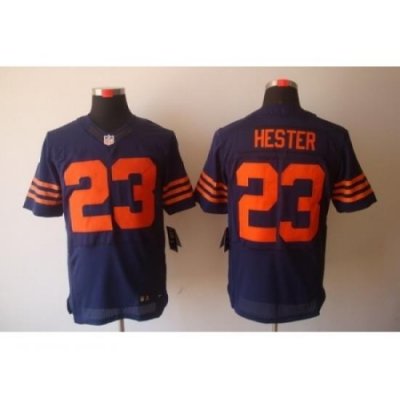 Nike Chicago Bears 23 Devin Hester Blue Elite Orange Number NFL Jersey