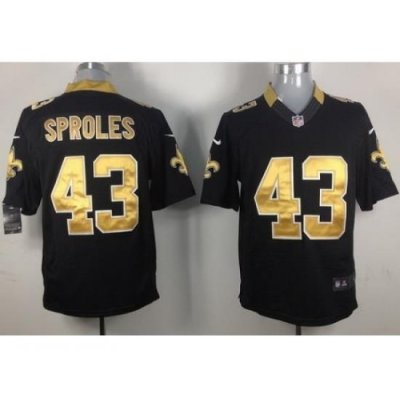 Nike NeW Orleans Saints 43 Darren Sproles Black LIMITED NFL Jersey