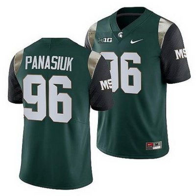 Michigan State Spartans Jacub Panasiuk Green College Football Men Jersey