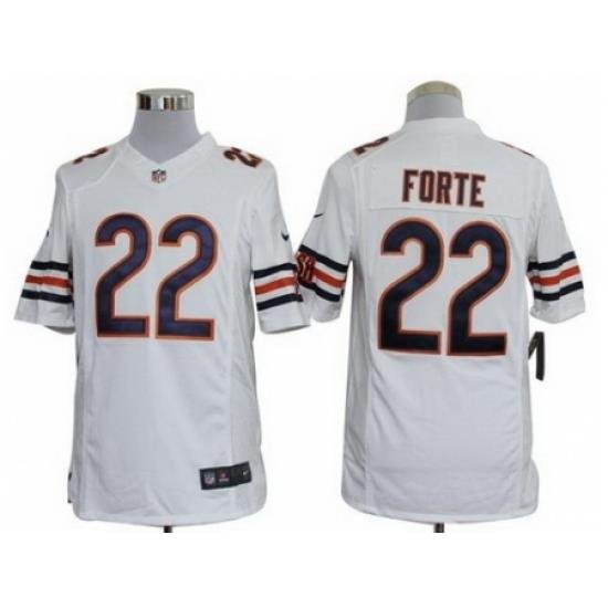 Nike Chicago Bears 22 Matt Forte White Limited NFL Jersey