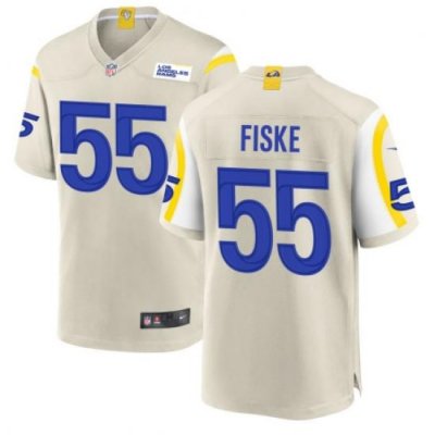 Men's Los Angeles Rams #55 Fiske Braden Bone 2024 Draft Vapor Untouchable Football Stitched Jersey