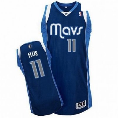 Revolution 30 Mavericks 11 Monta Ellis Navy Blue Stitched NBA Jersey