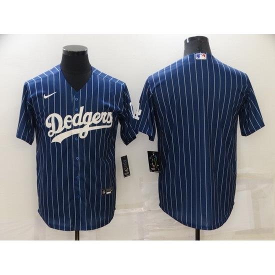 Men Los Angeles Dodgers Blank Navy Cool Base Stitched jersey