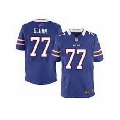 Nike Buffalo Bills 77 Cordy Glenn Blue Elite NFL Jersey