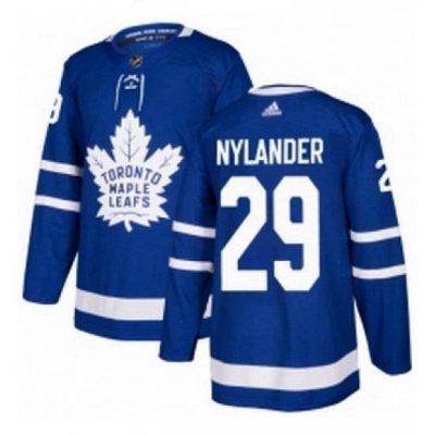 Mens Adidas Toronto Maple Leafs 29 William Nylander Premier Royal Blue Home NHL Jersey