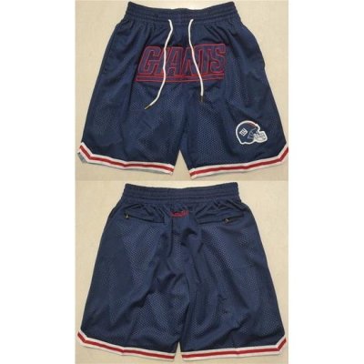 Men New York Giants Navy Shorts