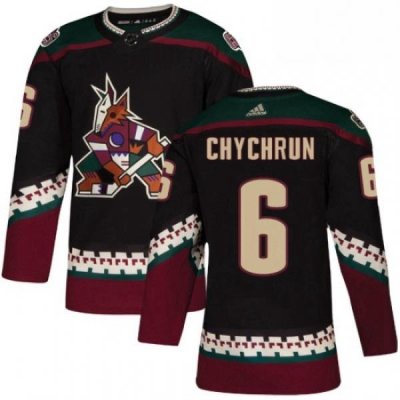 Youth Adidas Arizona Coyotes 6 Jakob Chychrun Premier Black Alternate NHL Jersey