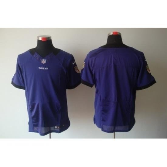 Nike Baltimore Ravens Blank Purple Elite NFL Jersey