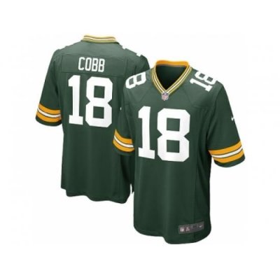 Nike Green Bay Packers 18 Randall Cobb Green Game NFL Jersey