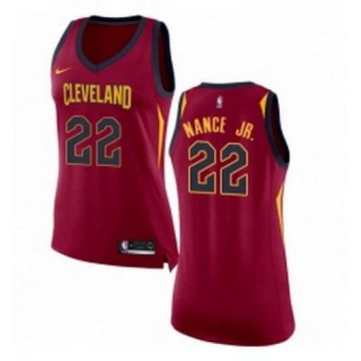 Womens Nike Cleveland Cavaliers 22 Larry Nance Jr Swingman Maroon NBA Jersey Icon Edition