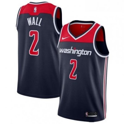 Youth Nike Washington Wizards 2 John Wall Authentic Navy Blue NBA Jersey Statement Edition