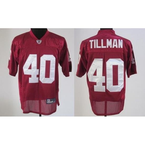 Arizona Cardinals 40 Tillman red Throwback Jerseys