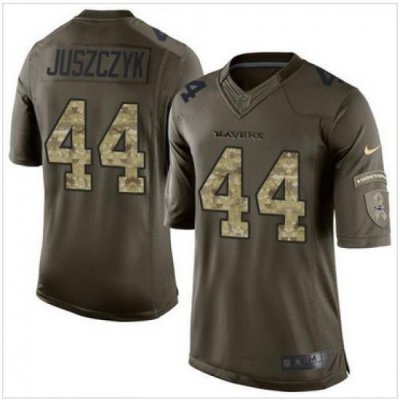 Nike Baltimore Ravens #44 Kyle Juszczyk Green Men 27s Stitched NFL Limited Salute to Service Jersey