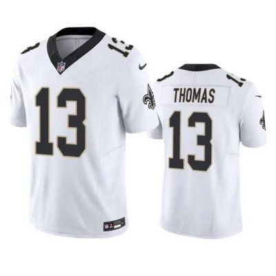 Men New Orleans Saints 13 Michael Thomas White 2023 F U S E  Vapor Untouchable Limited Stitched Jersey