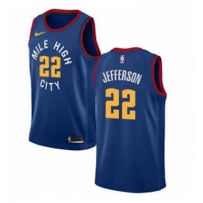 Youth Nike Denver Nuggets 22 Richard Jefferson Swingman Light Blue Alternate NBA Jersey Statement Edition