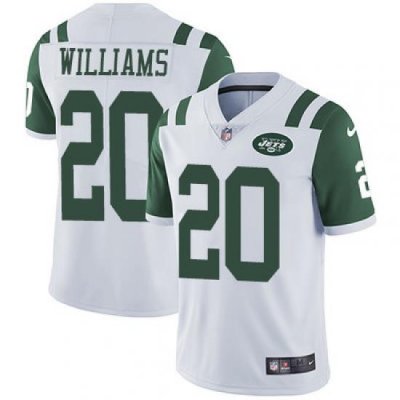 Nike Jets #20 Marcus Williams White Mens Stitched NFL Vapor Untouchable Limited Jersey