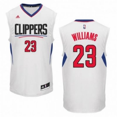 Mens Adidas Los Angeles Clippers 23 Louis Williams Authentic White Home NBA Jersey