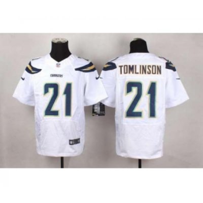 nike nfl jerseys san diego chargers 21 tomlinson white[Elite]