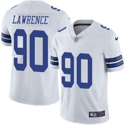 Youth Nike Dallas Cowboys 90 Demarcus Lawrence White Vapor Untouchable Limited Player NFL Jersey